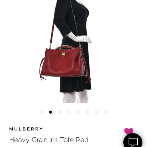 MULBERRY Heavy Grain Iris Tote - Picture 2 of 8
